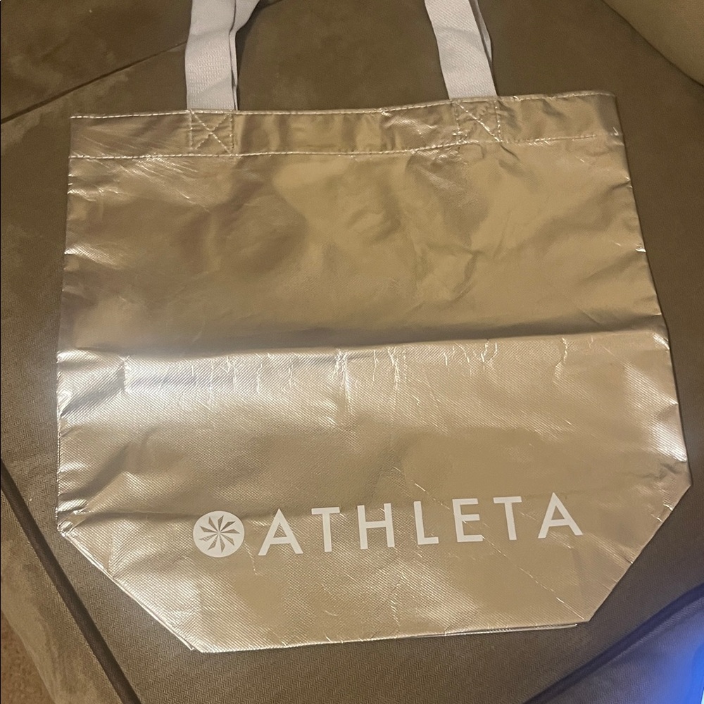 Athleta Metallic Reusable Tote Bag